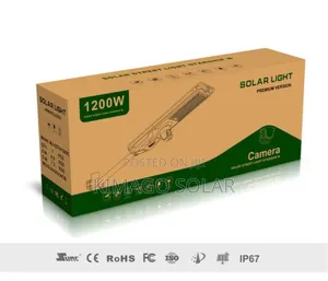 1200w Solar Street Light With 5mp Camera High Performance