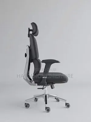 Adjustable 3d Armrest Fabric Ergonomic Chair - Green
