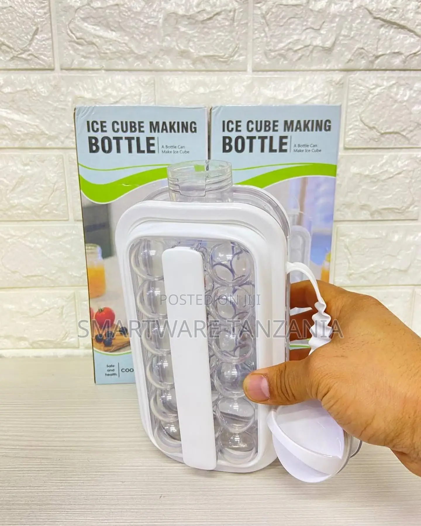 Ice Cube Trays 2 In 1 Ice Ball Maker Bottle With 17 Grids