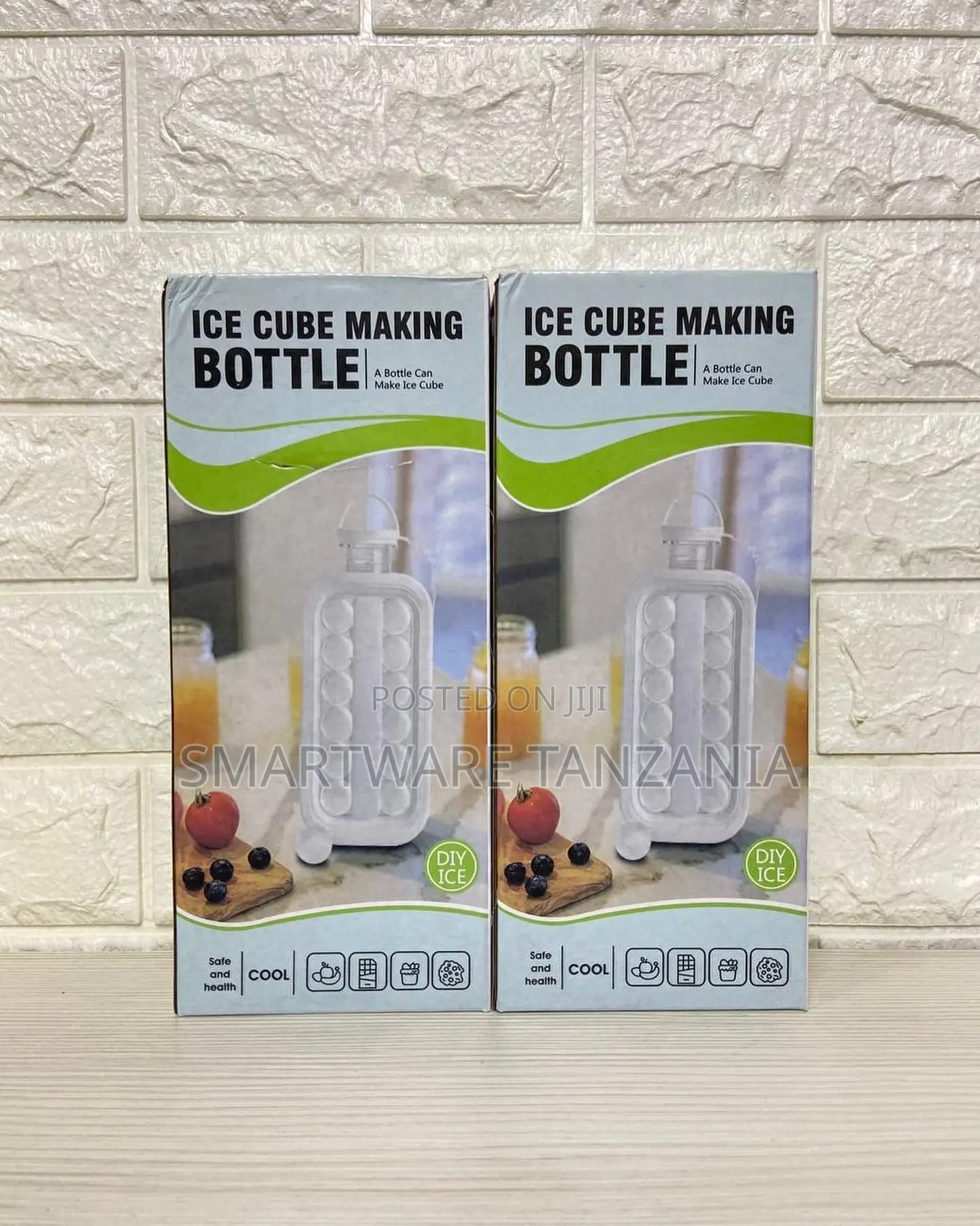 Ice Ball Maker Portable Cube Maker Bottle Makes 17 Ice Cubes