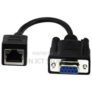 Db9 9-Pin Serial Port Female to Rj45 Cable Cat6