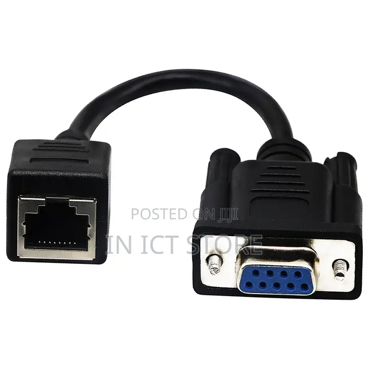 Db9 9-Pin Serial Port Female to Rj45 Cable Cat6