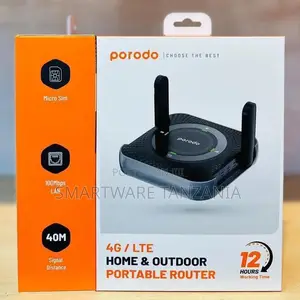 Porodo 4g/Lte Home Outdoor Portable Router Pd-4gcpmf-bk
