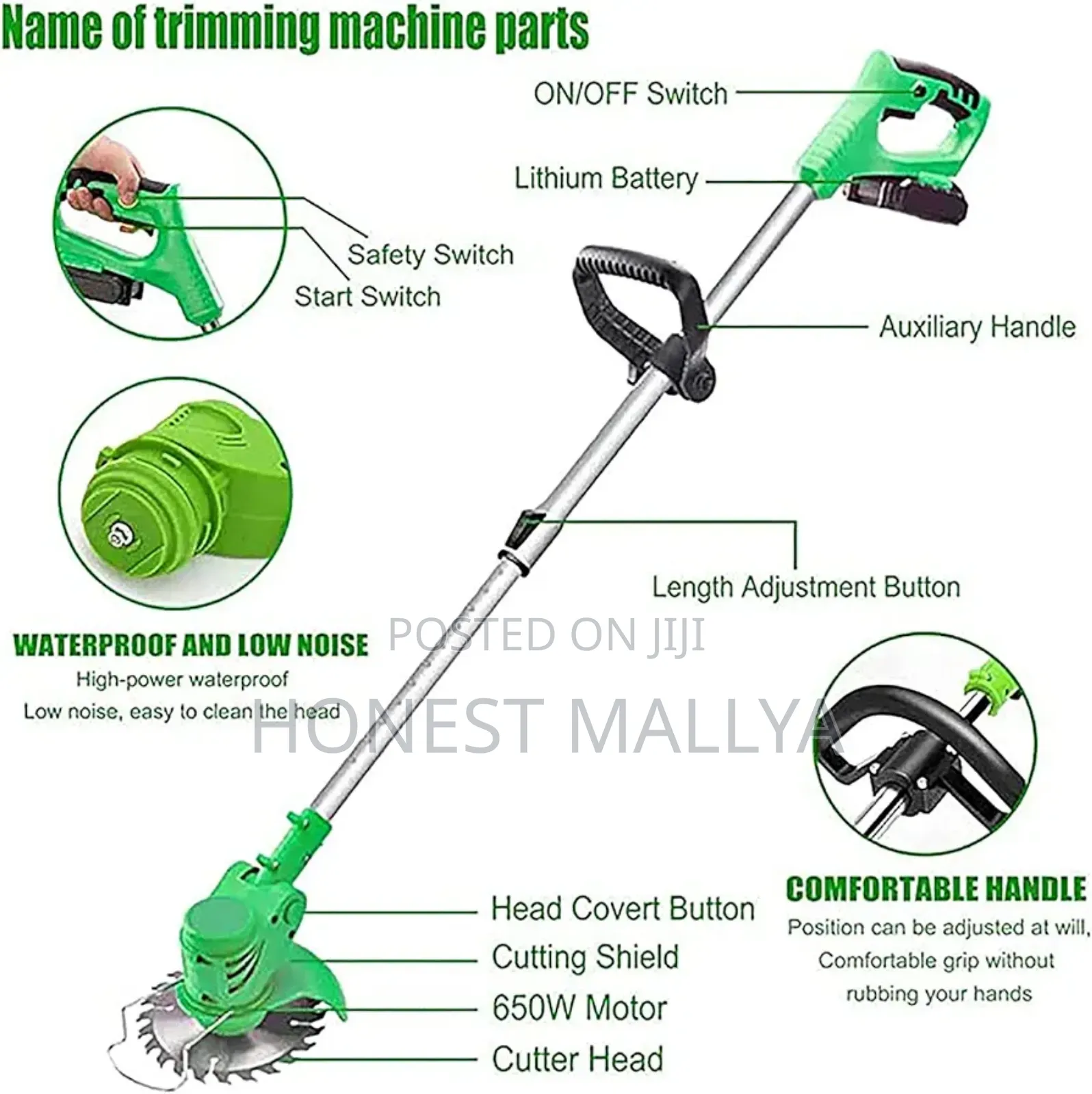 Cordless Lawn Mower(Grass Cutter