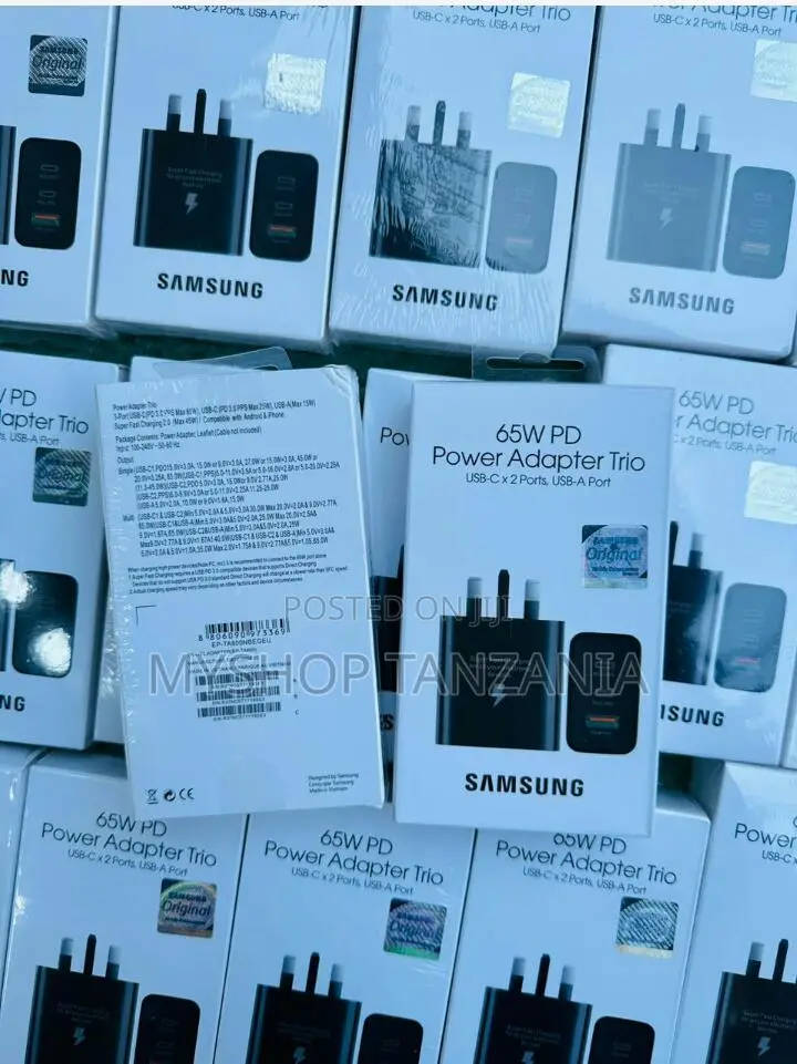 Samsung 65w Pd Power Adapter Trio Usb-Cx2 Ports ,Usba Port