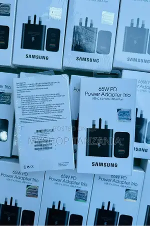 Samsung 65w Pd Power Adapter Trio Usb-Cx2 Ports ,Usba Port