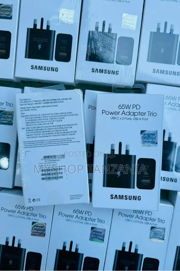 Samsung 65w Pd Power Adapter Trio Usb-Cx2 Ports ,Usba Port