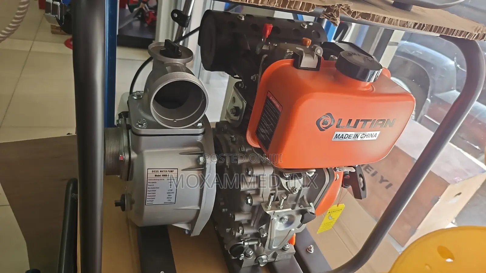 Lutian Diesel Water Pump Model: 80kb-3 4kw 3inch