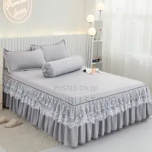 Heavy Pure Cotton Size 6*7 1bedskirt, 1bedsheet, 4pillowcase