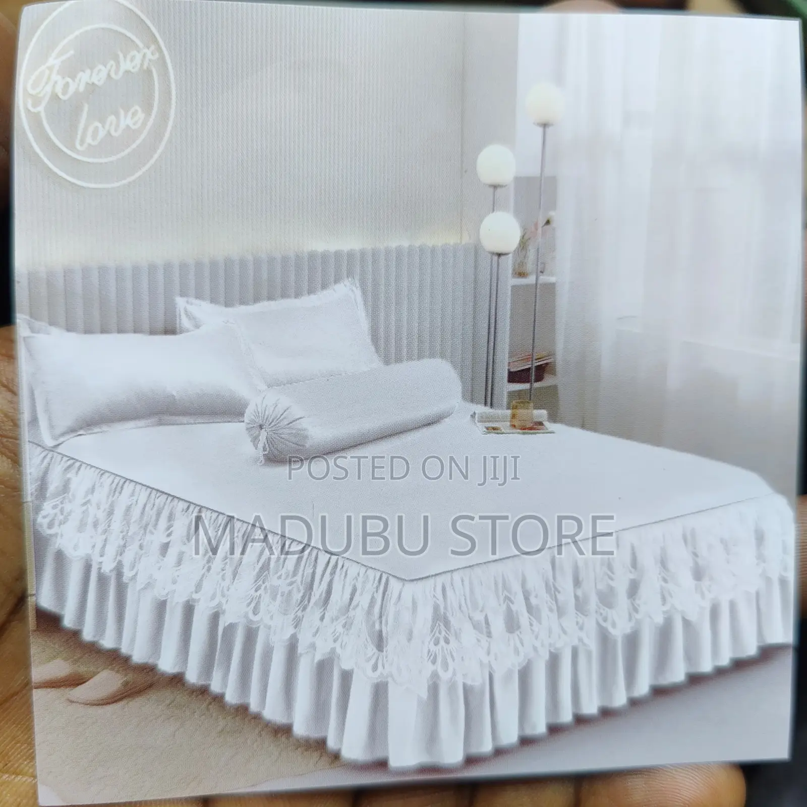 Heavy Pure Cotton Size 6*7 1bedskirt, 1bedsheet, 4pillowcase