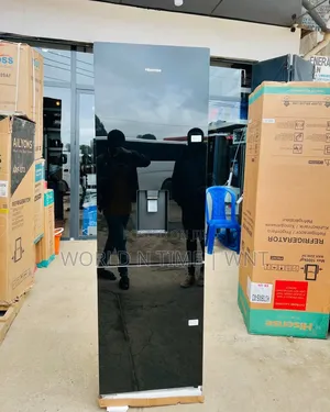 Hisense Fridge H370bmib-Wd Bottom Freezer 263l Black Mirror