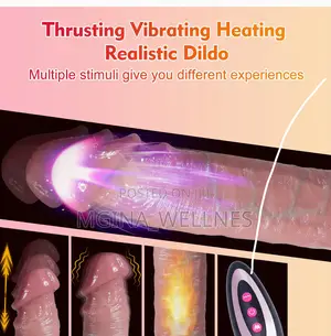 Realistic Silicone Thrusting Vibrating Remote Control Dildo