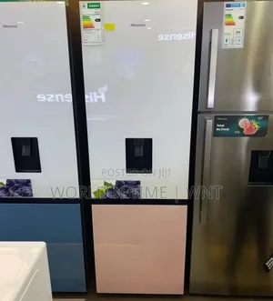 Offer Hisense Fridgeh450bdp-Wd 350l Mirror White and Pink