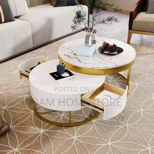 Nordic Stone Coffee Table 2 in 1