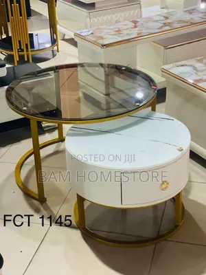 Nordic Stone Coffee Table 2 in 1