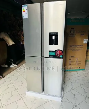 Offer Hisense Fridge H520fi-Wd Cross Door 392 Litres Inox
