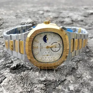 Patek Philipe Geneve Classic Silver , Gold White