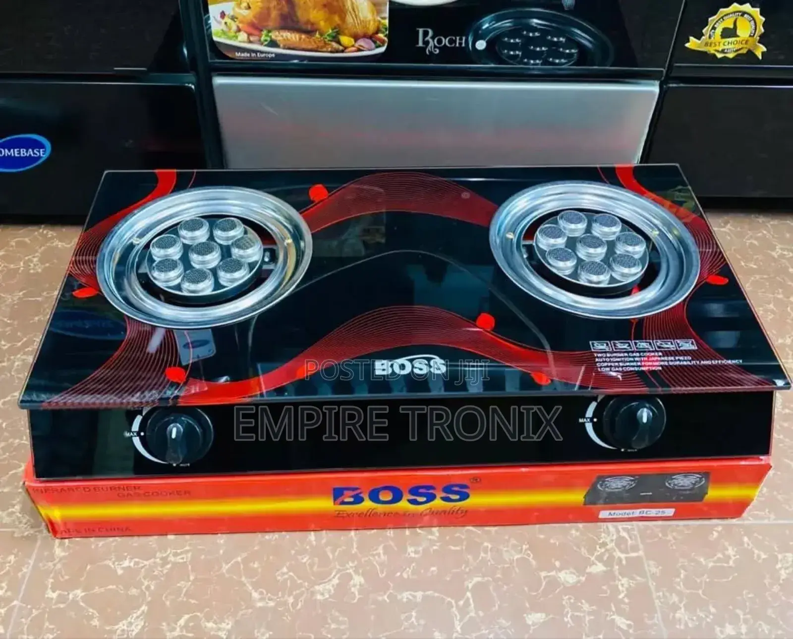 Boss 2-Burners Gas Cooker