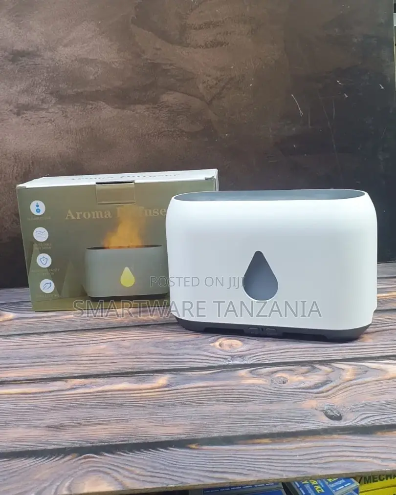 Diffuser and Humidifier With Dual Mist Modes Realistic Flame