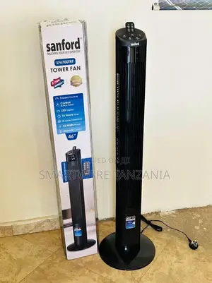 Electric Portable Oscillating Tower Fan With Remote Control