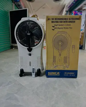 Rechargeable Standing Fan Mist Fan With Water Tank