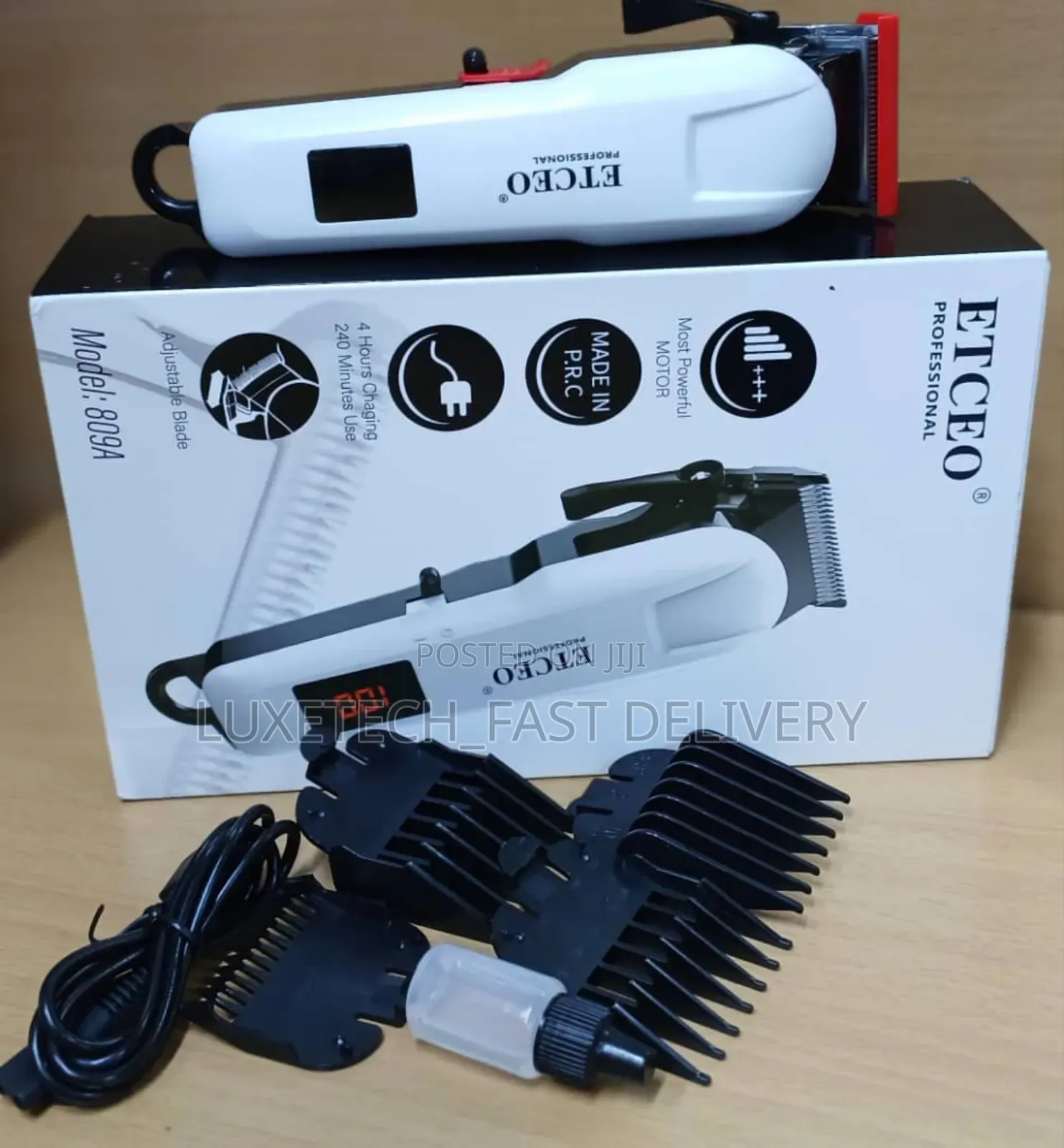 Etceo Professional Hair Clipper Cordless and Rechargeable