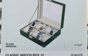 Classic Watch Glass Box 10 Slots