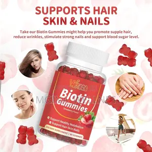 Organic Biotin Collagen Gummies for Hair Growth