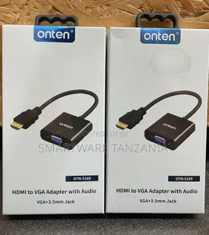 Hdmi To Vga Adapter With 3.5mm Audio Jack Otn-5169 (Black)