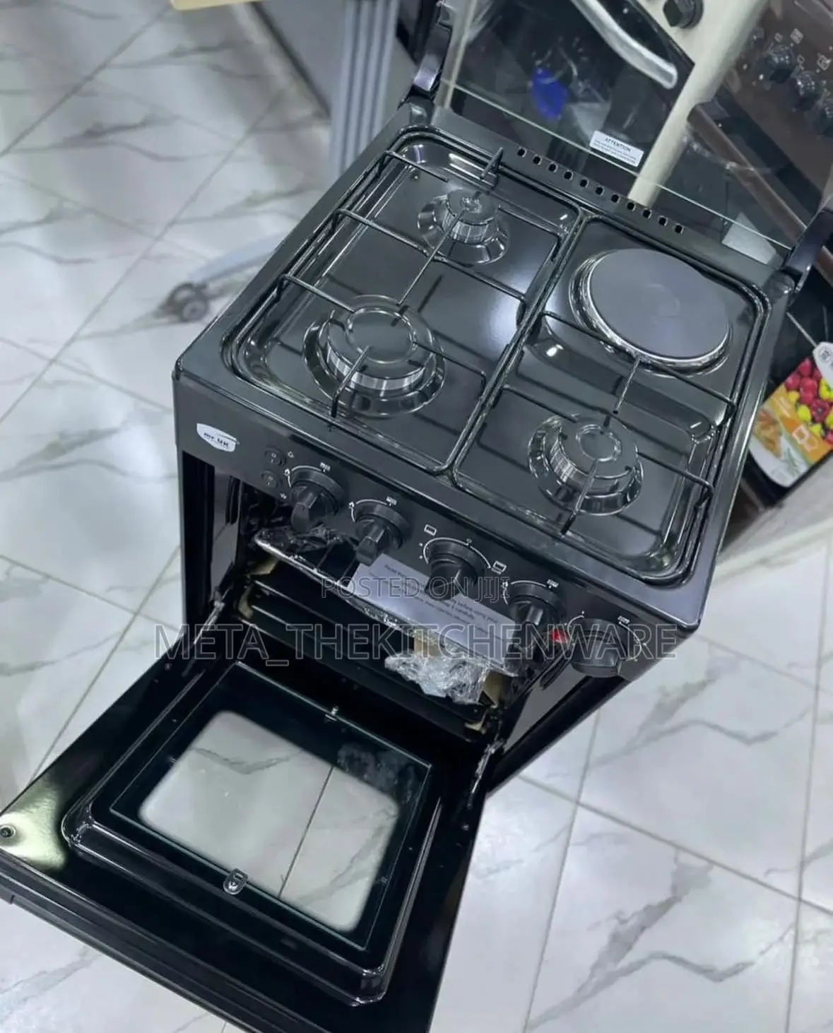 Mr Uk Cooker 3 Gas + 1 Electric Hob + Gas Oven (50 X 55cm)