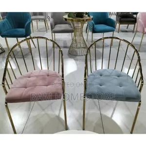 Classic Chairs ( Metal Legs+Fabric Velvet)