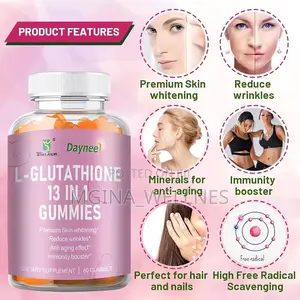 L-Glutathione 13 in 1 Gummies, 1200mg,