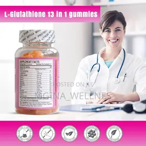 L-Glutathione 13 in 1 Gummies, 1200mg,