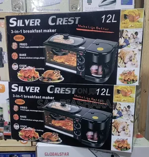 Silver Crest Breakfast Maker With Frying Pan