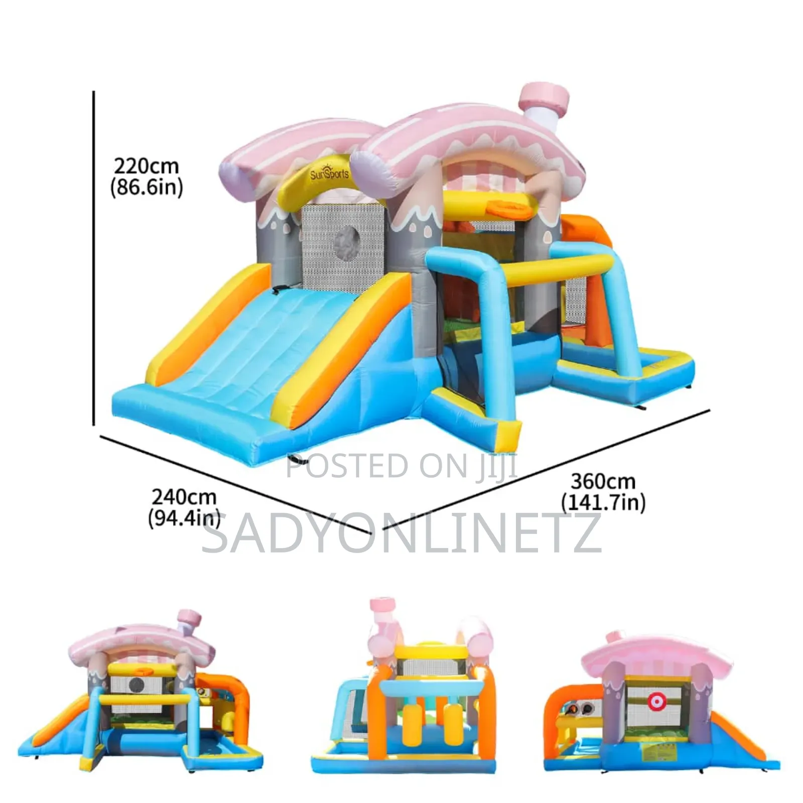 Sunsport Inflatable Bounce House/Jumping Slide