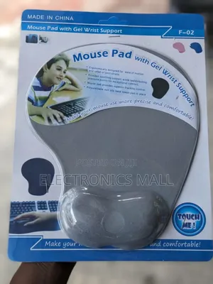 Mouse Pad With Gel Wrist Support