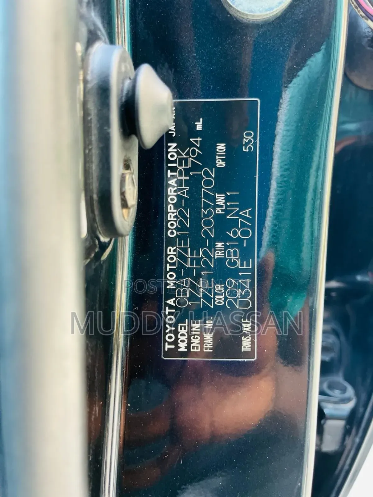 Toyota Corolla RunX 2005 Black