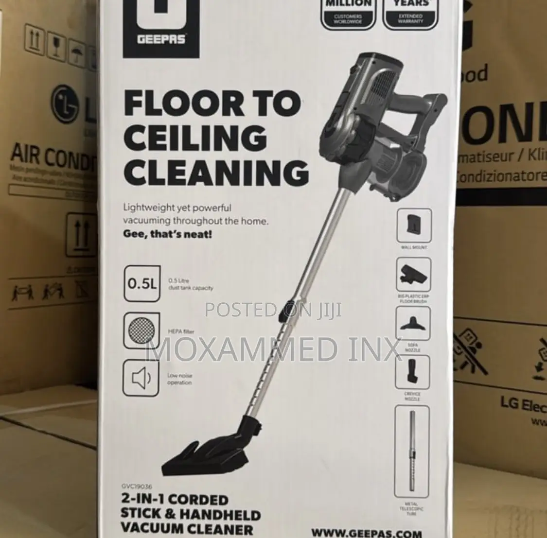 Geepas 2in1 Cordlesa Vacuum Cleaner