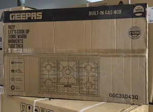 Geepas Built In Stainless Steel Gas Stove 5burners