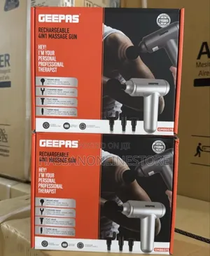 Geepas Gm86079 Rechargeable 4-in-1 Massage Gun