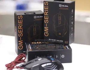 Bajeal G5 Gaming Mouse Ergonomic Design Black in Colour L
