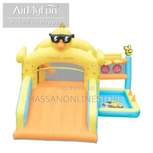 Airmyfun Outdoor Yellow Duck Balloon Infantable Bouncer