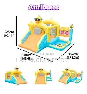 Airmyfun Outdoor Yellow Duck Balloon Infantable Bouncer