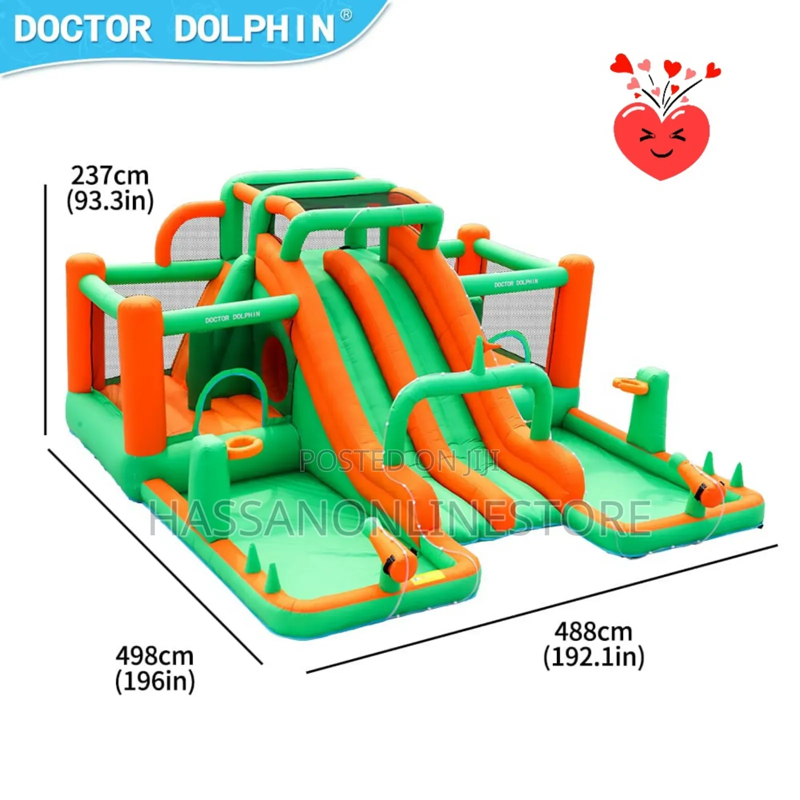 Doctor Dolphin Water Slide Park Bounce Inflatable Castle