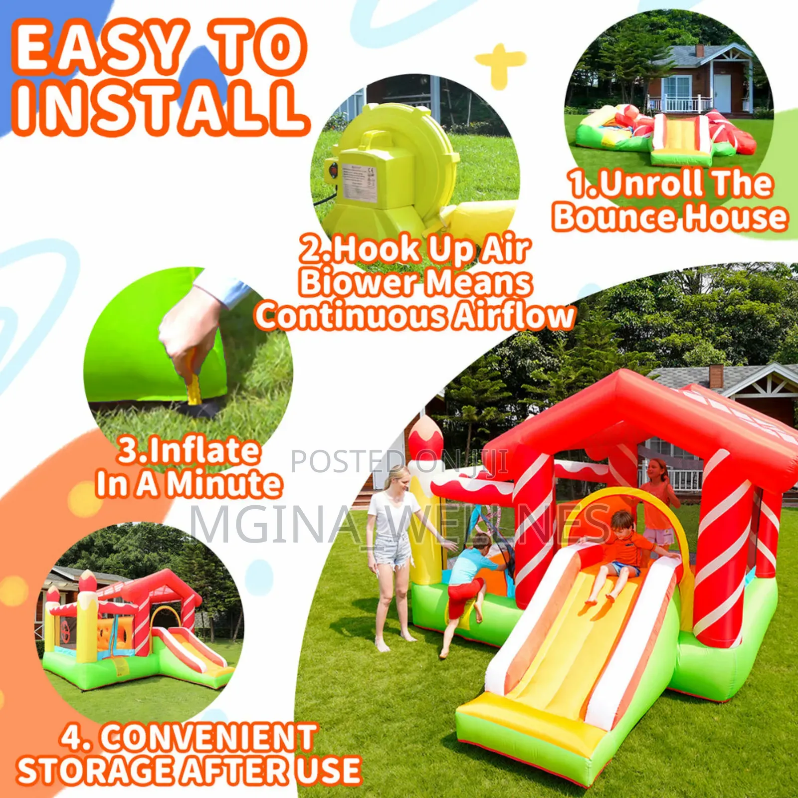 Airmyfun Bounce House Castle for Kids,