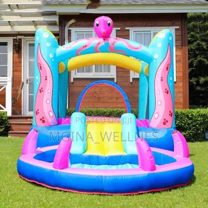 Octopus Children's Inflatable Castle Jumping Bed Slide