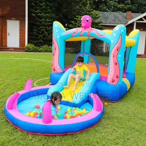 Octopus Children's Inflatable Castle Jumping Bed Slide