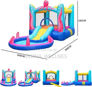 Octopus Children's Inflatable Castle Jumping Bed Slide