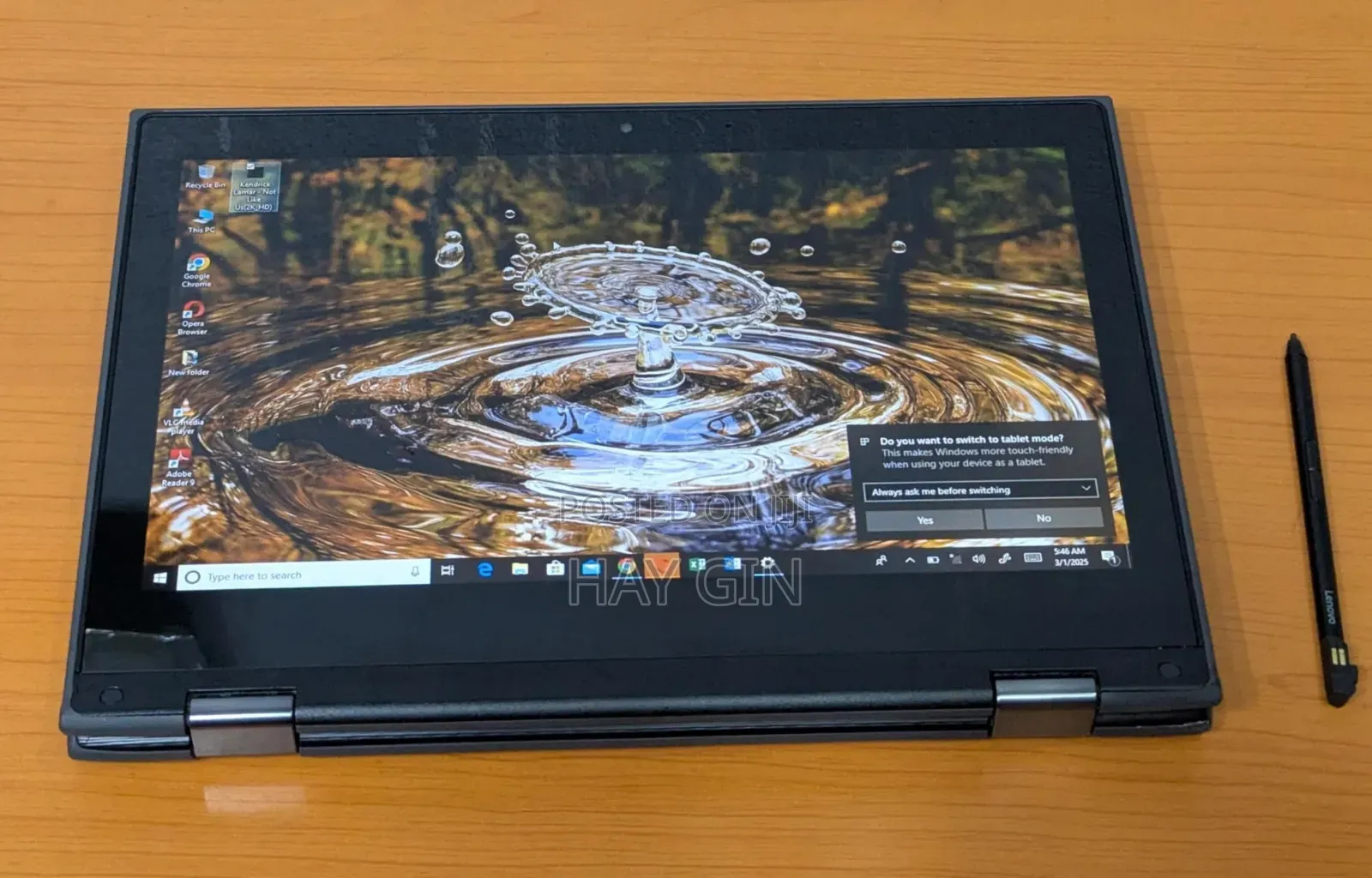 New Laptop Lenovo 300e 8GB Intel SSD 128GB
