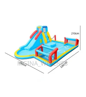 Large Inflatable Water Park Bouncy Castle With Water Slide,